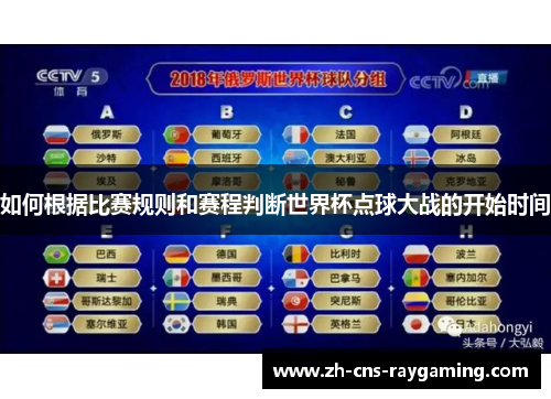 如何根据比赛规则和赛程判断世界杯点球大战的开始时间 如何根据比赛规则和赛程判断世界杯点球大战的开始时间