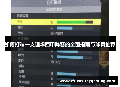 如何打造一支理想西甲阵容的全面指南与球员推荐